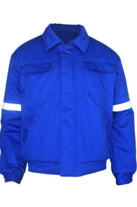 Синяя зимняя огнезащитной сварщика куртка